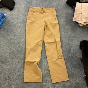Tan pants.